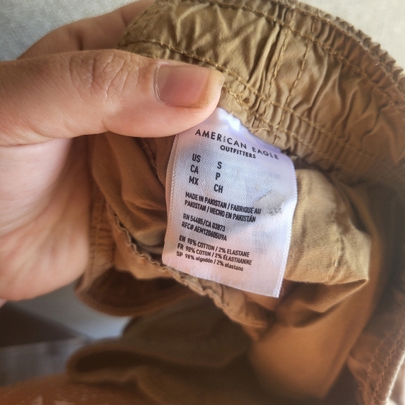 American Eagle Next Level Flex Jogger Pants Khaki Small 98% Cotton - Picture 7 of 7